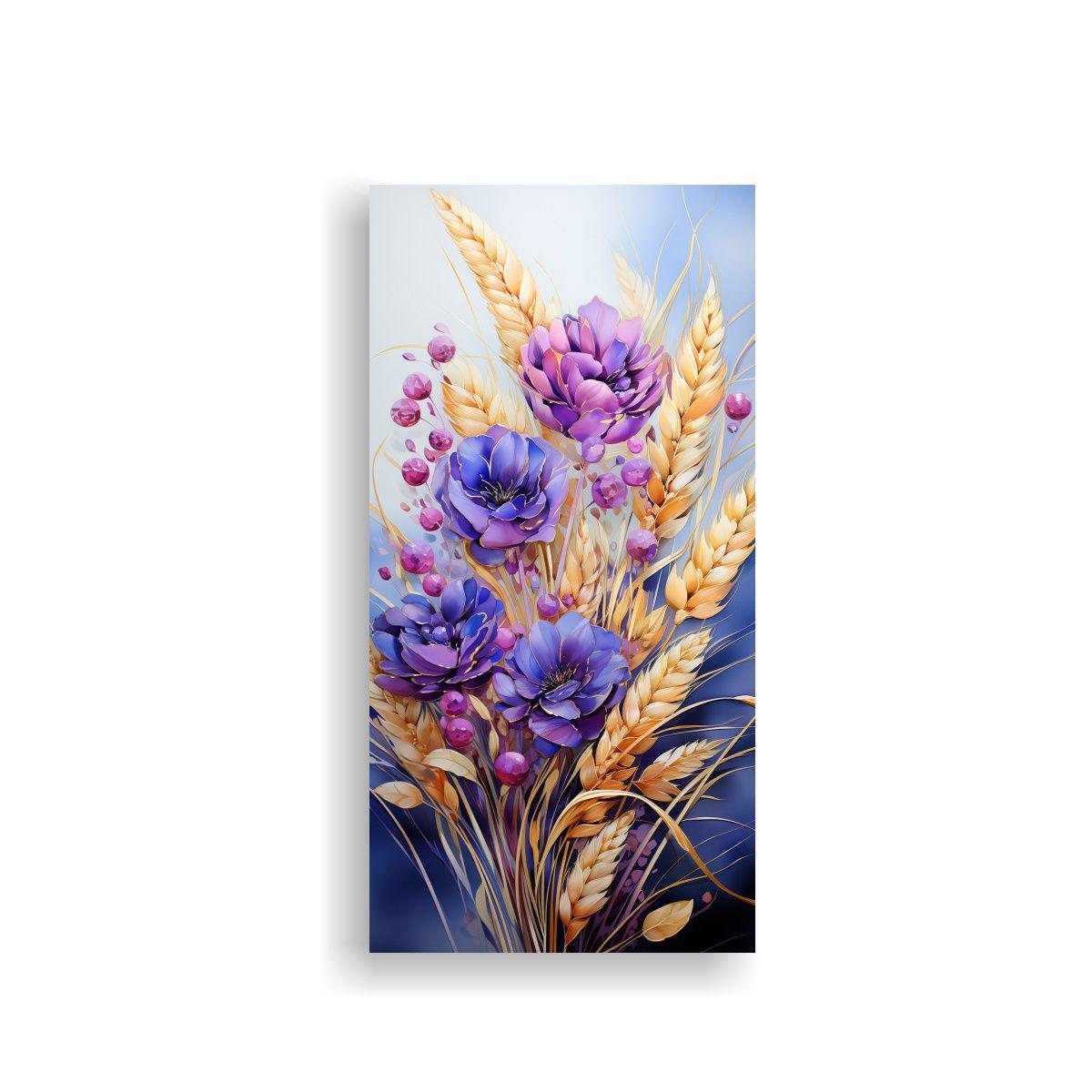 Cuadro Lienzo Diseño Armonía Cromática Granos 20x40cm-0