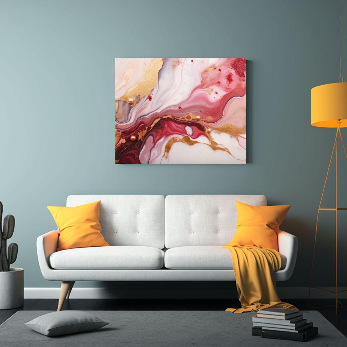 Cuadro Decoración Alta Resolución Arte Abstracto Lujo En T 120x80cm-2