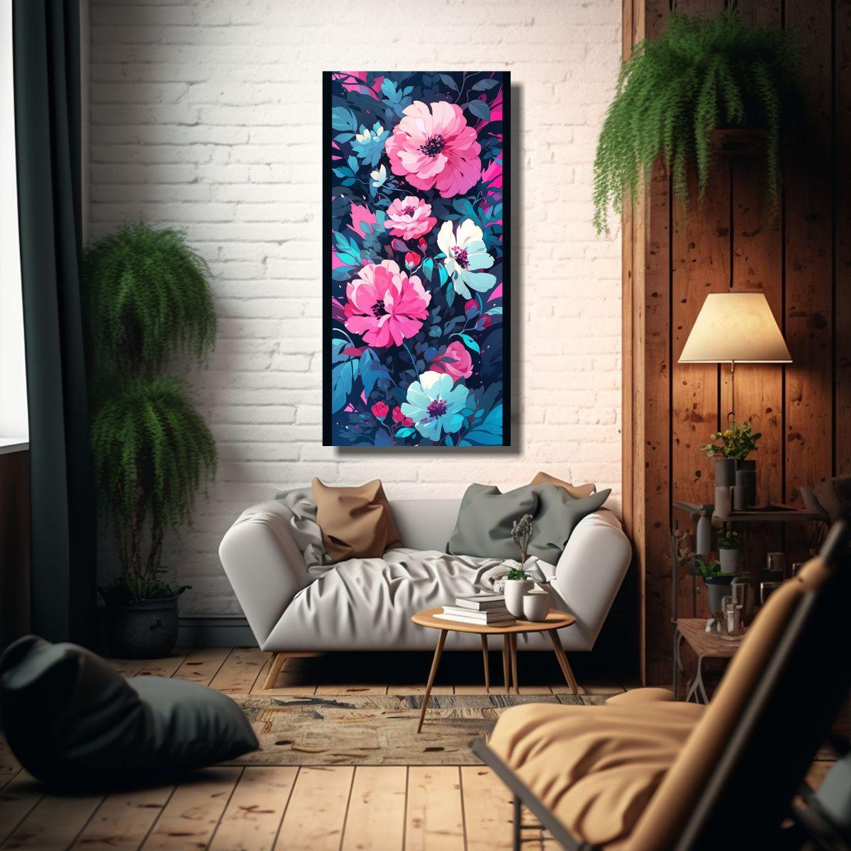Pinturas Decorativas Verticales Estéticas En Tono 40x80cm-2