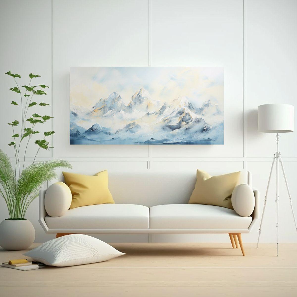 Cuadros Originales De Montañas Y Cordilleras 140x70 Cm-2