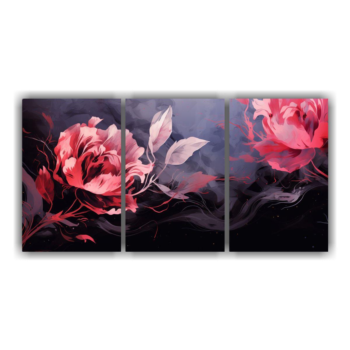 Conjunto 3 Artes Composición Luminosa Estilo 120x60 Cm-0