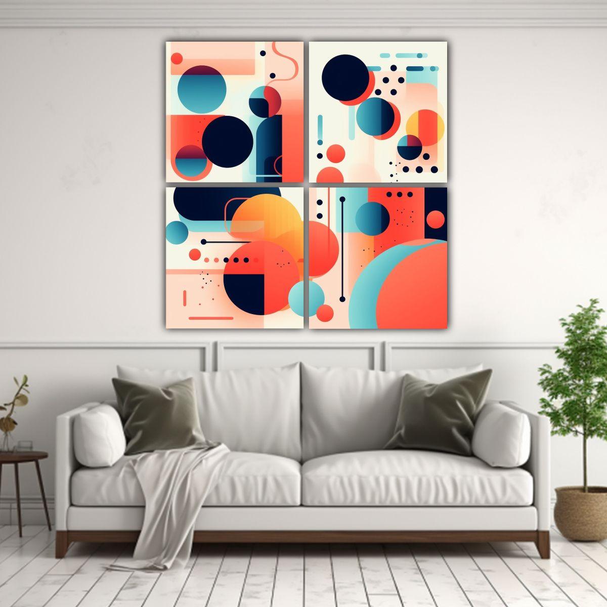 Cuadro Inspirador De Arte De Pared Suave Con 60x60 Cm-2