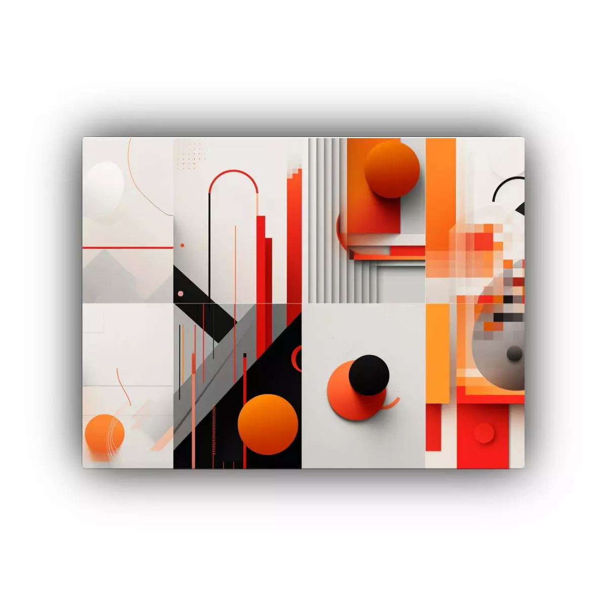Diseños Gráficos Modernos Para Decoración Contemporánea. 65x50cm-0