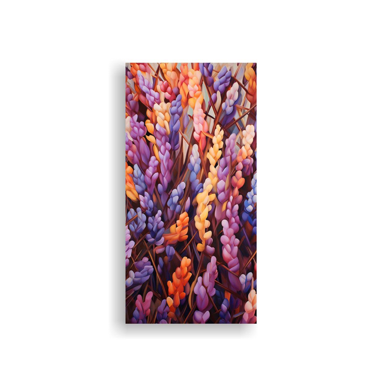 Cuadro Abstracto De Granos De Lupino Con Efecto 50x100cm-0