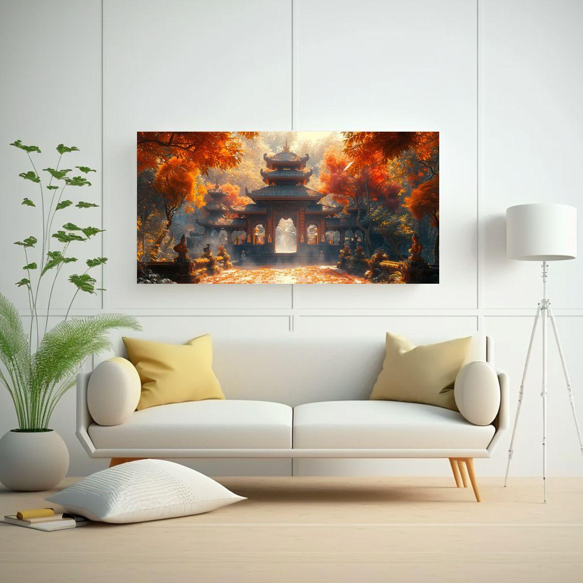 Cuadro Galería Impresionante Paisaje Bali 40x20cm-2