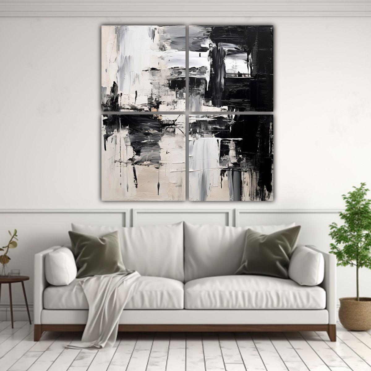 Pinturas Decorativas De Temática Natural En 4 180x180 Cm-2