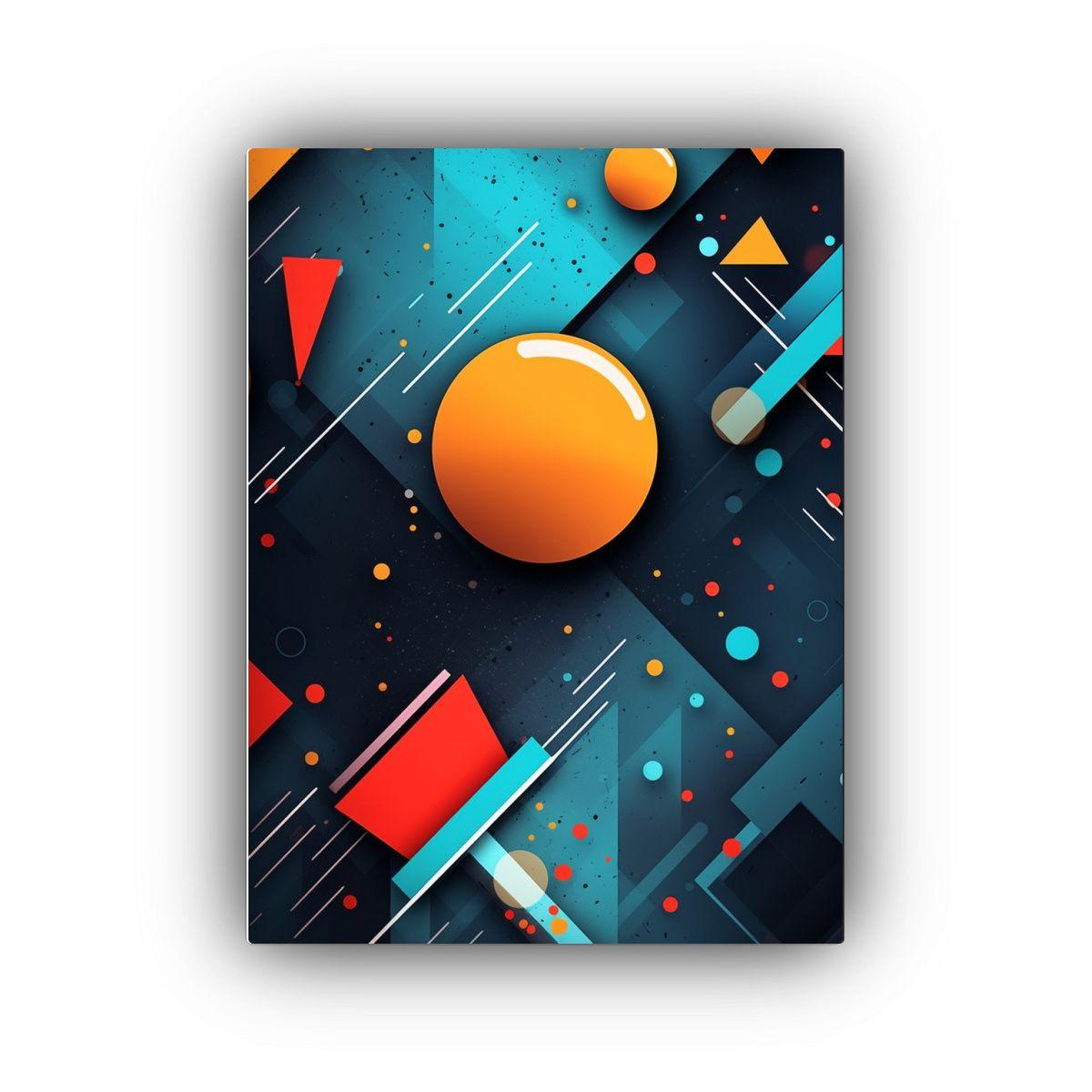 Lienzo Armonía Cromática: Un Fondo De Pantalla 40x50 Cm-0