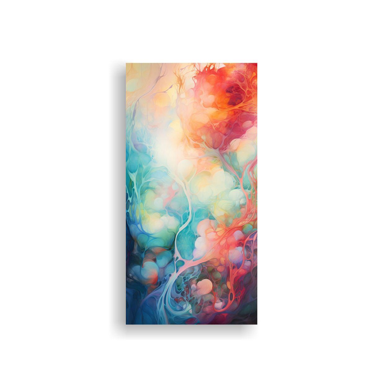 Pintura De Pared Abstracta Luminosa De Arte 50x100cm-0