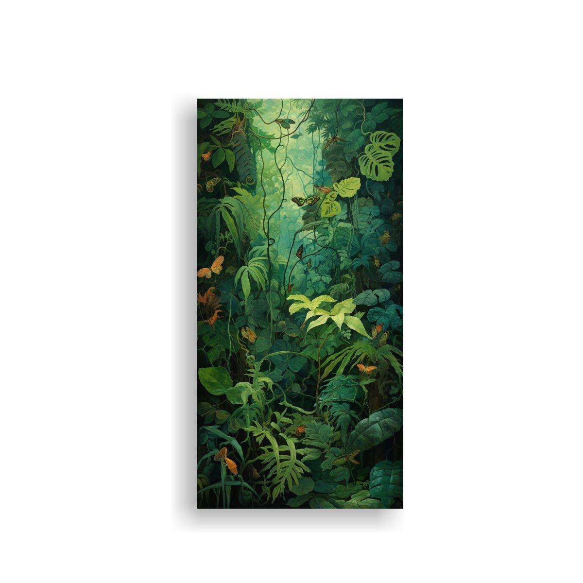 Interpretación Abstracta De Un Dosel De Selva 30x60cm-0