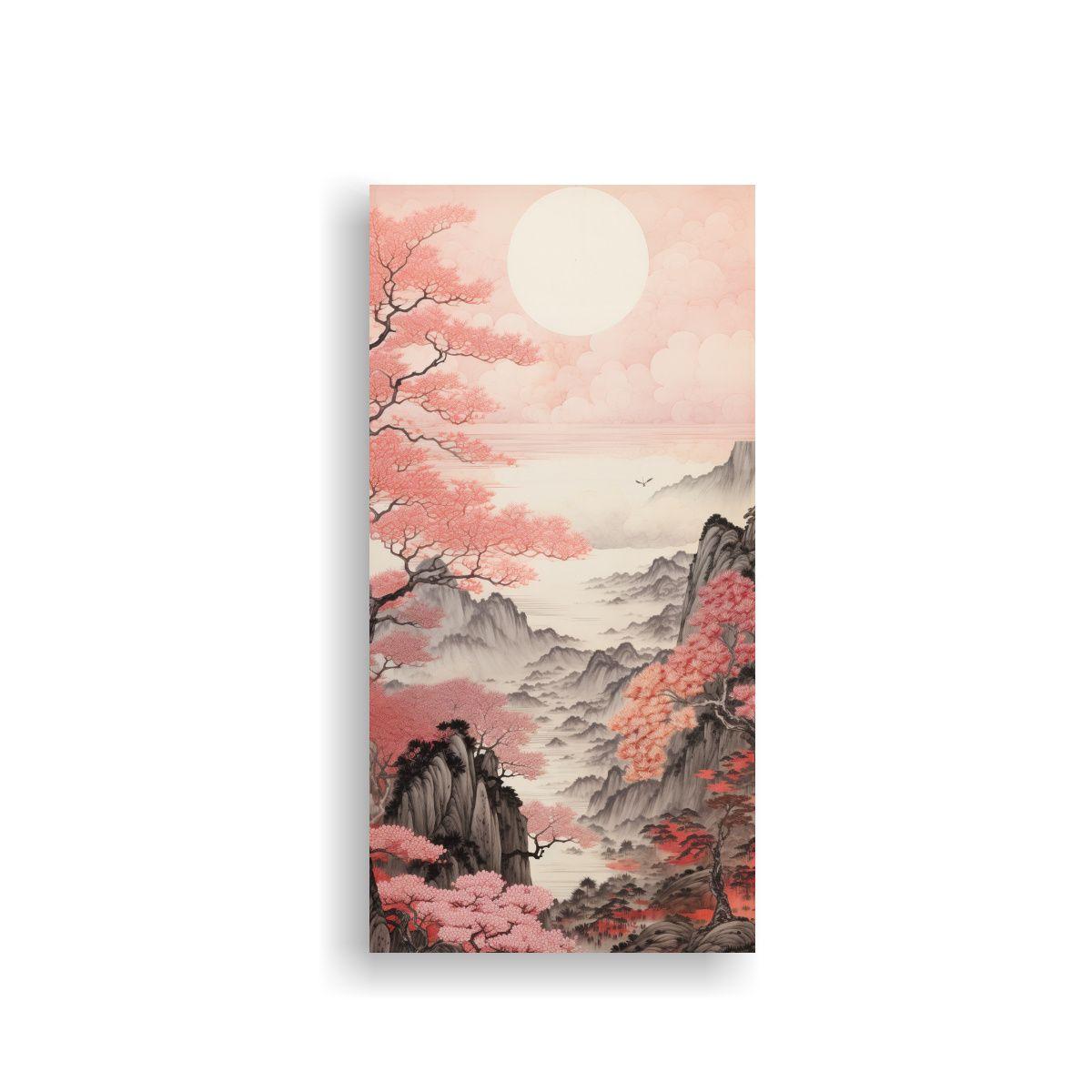 Pintura En Bastidor Con Inspiración Abstracta De 30x60cm-0