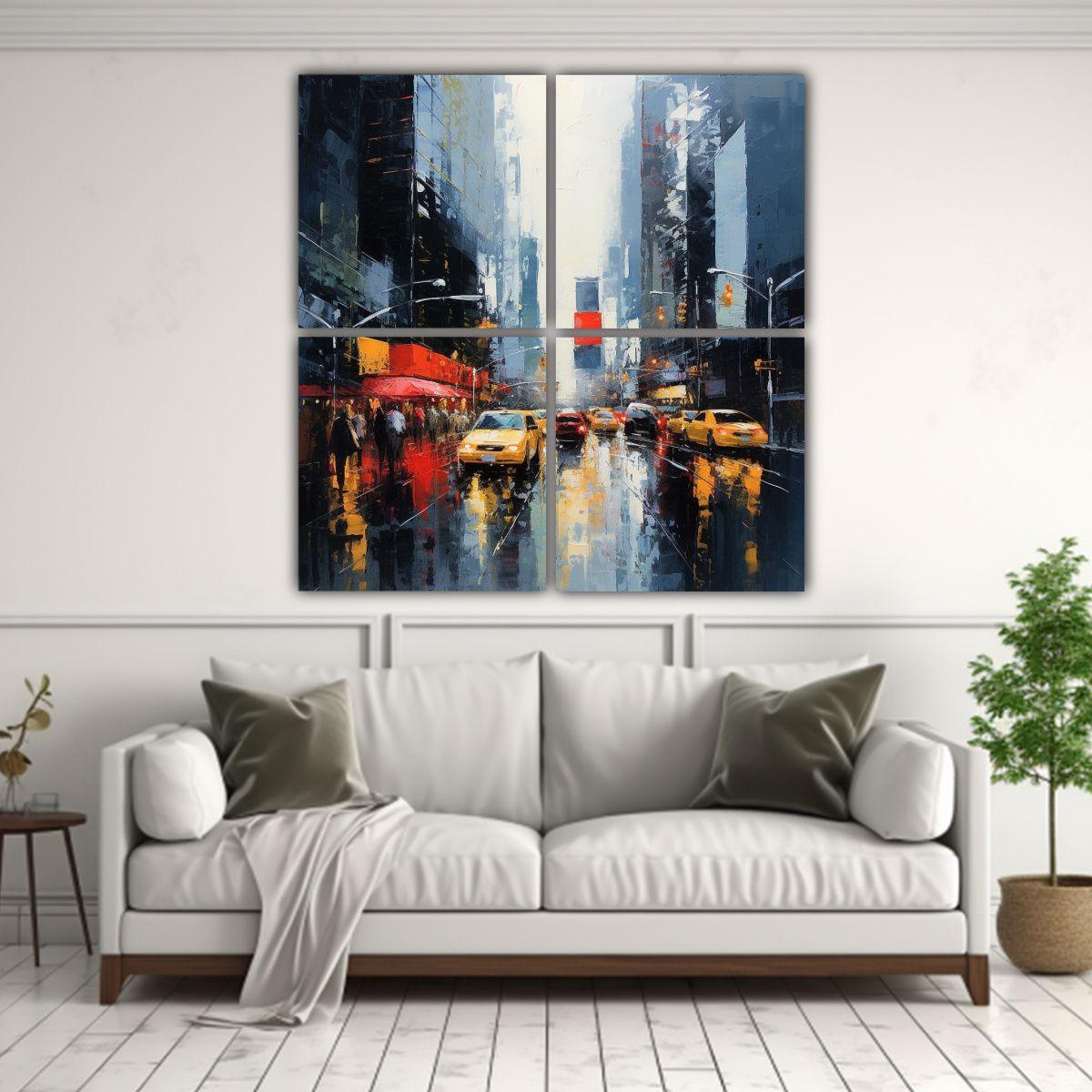 Pinturas Decorativas Fantasía Urbana: Sumérgete 160x160 Cm-2