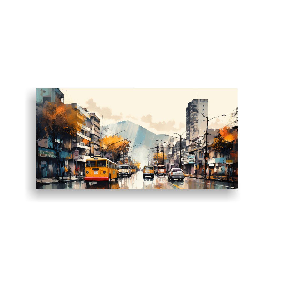 Cuadro Creativo Simétrico Santiago Chile 120x60cm-0