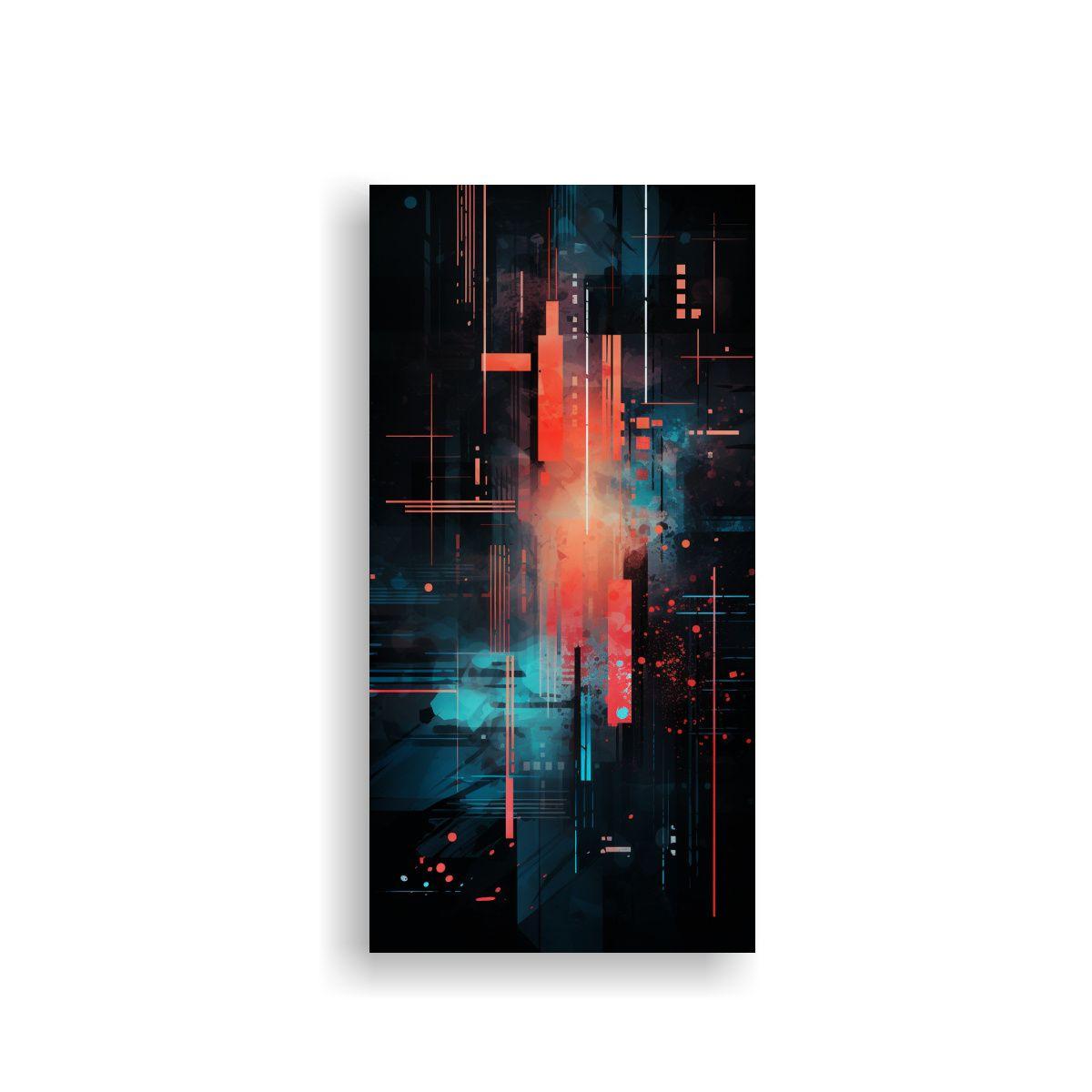 Fondo Abstracto De Colores Vibrantes Estilo 20x40cm-0