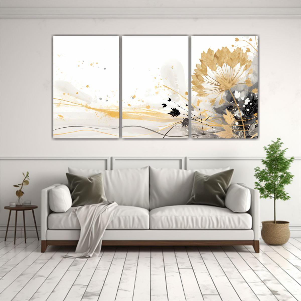 Juego De 3 Telas En Bastidor Fotografía 180x90 Cm-2