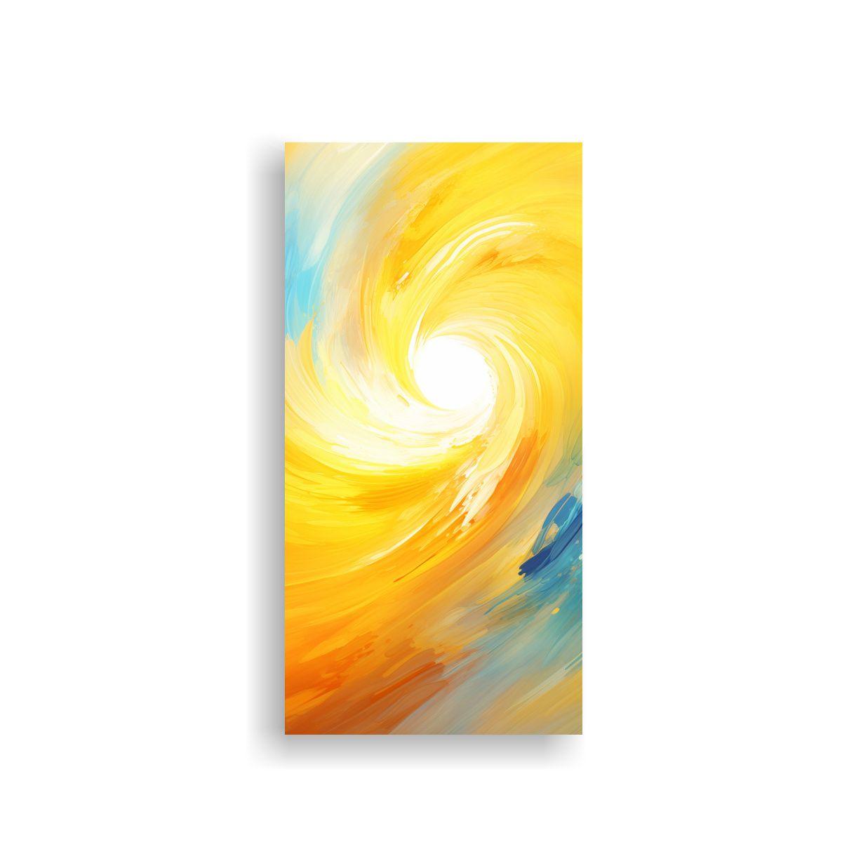 Pintura Abstracta En Bastidor Acuarela Belleza 50x100cm-0