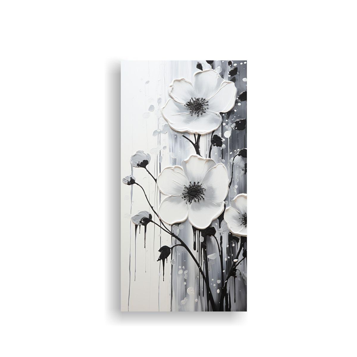 Cuadro Vertical Textura De Pintura Acrílica Sin 70x140cm-0