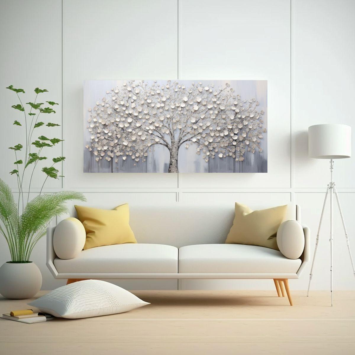 Cuadro Decorativo Arte Conceptual Textura árbol 60x30cm-2