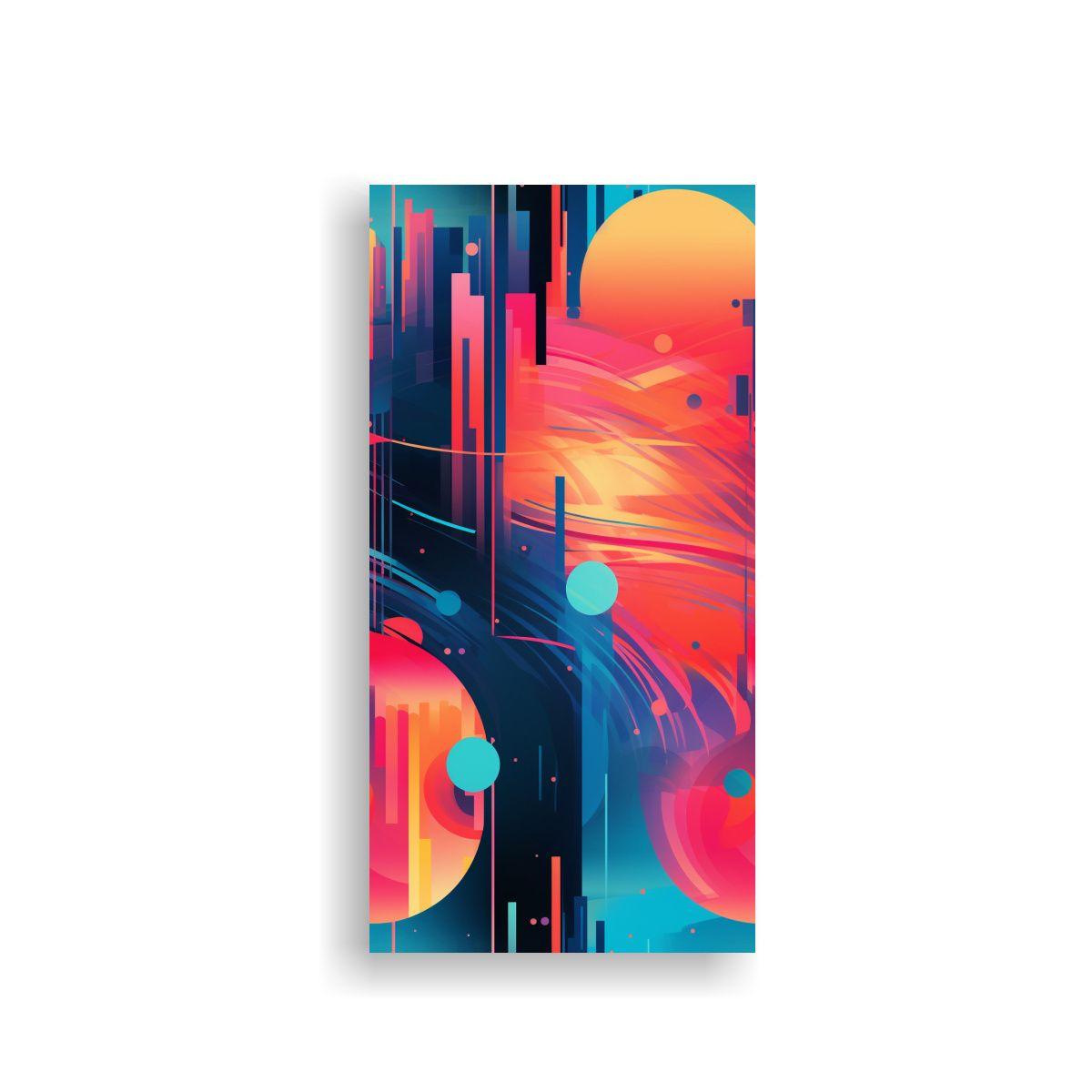 Cuadro Abstracto Con Impacto Visual De John Harris 30x60cm-0