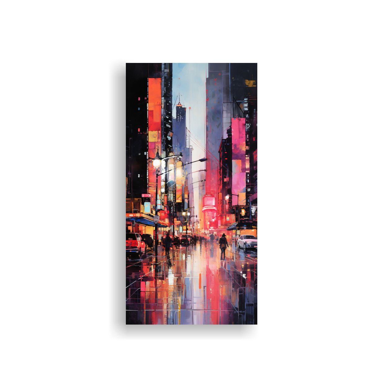 Cuadro Abstracto Moderno De Inspiración: 20x40cm-0