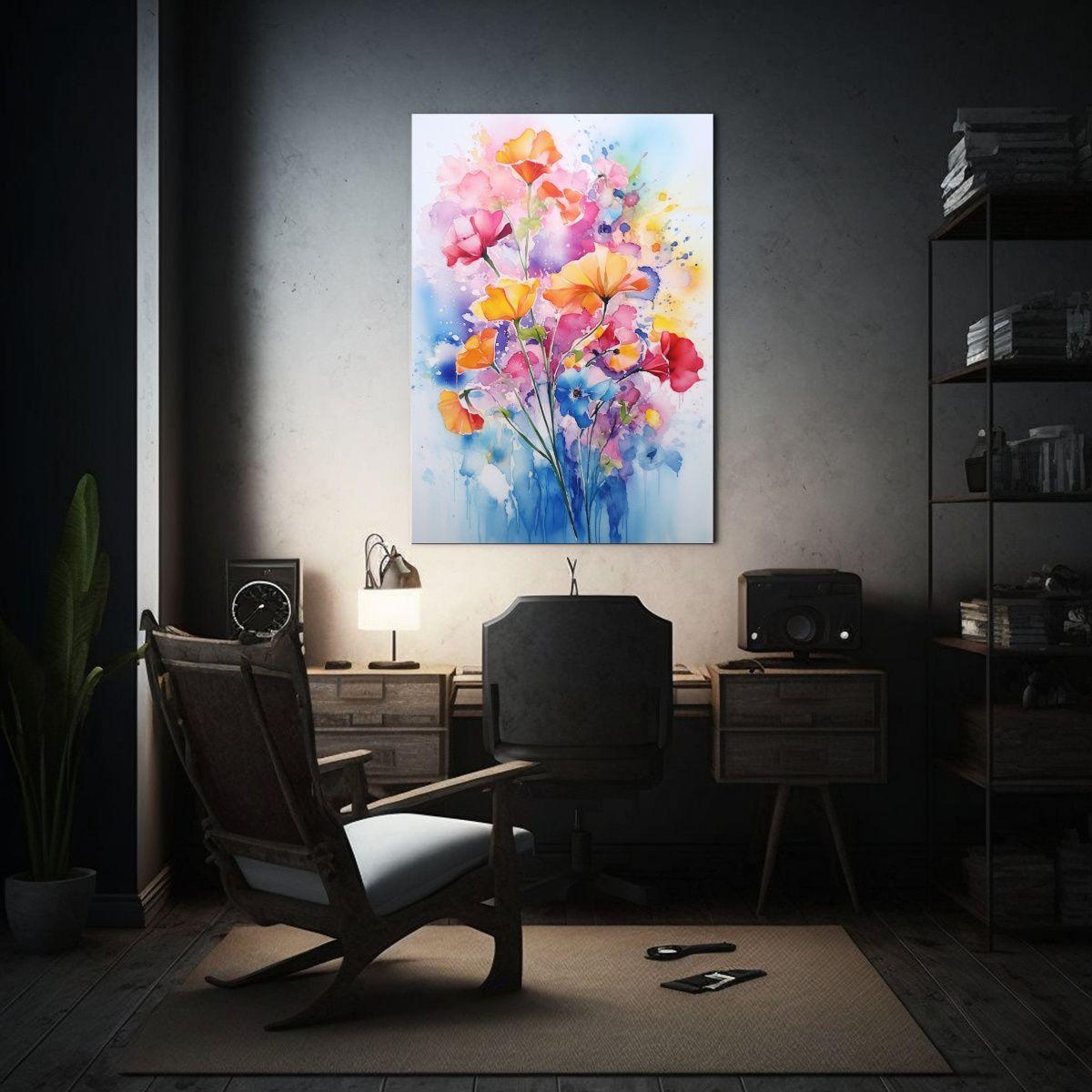 Pinturas Decorativas De Flores Botánicas 30x45cm-2
