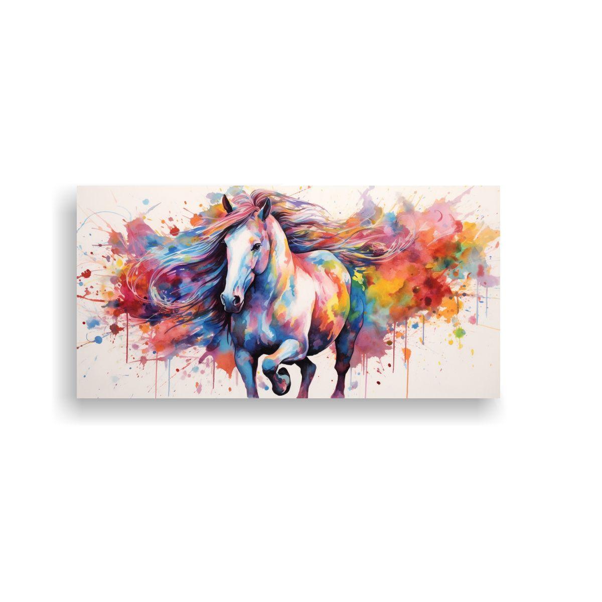 Cuadro De Equilibrio Moderno: Caballo Andaluz 140x70cm-0