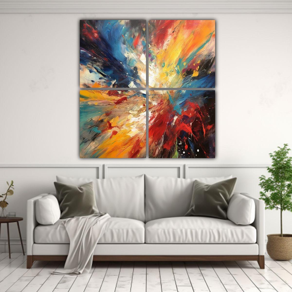 Cuatro Artes: Protagonismo En El Expresionismo 60x60 Cm-2