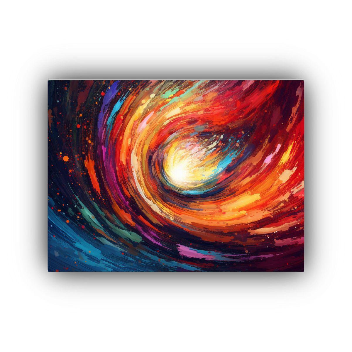 Cuadros Decorativos Originales Con Vórtice De Colores 65x50cm-0