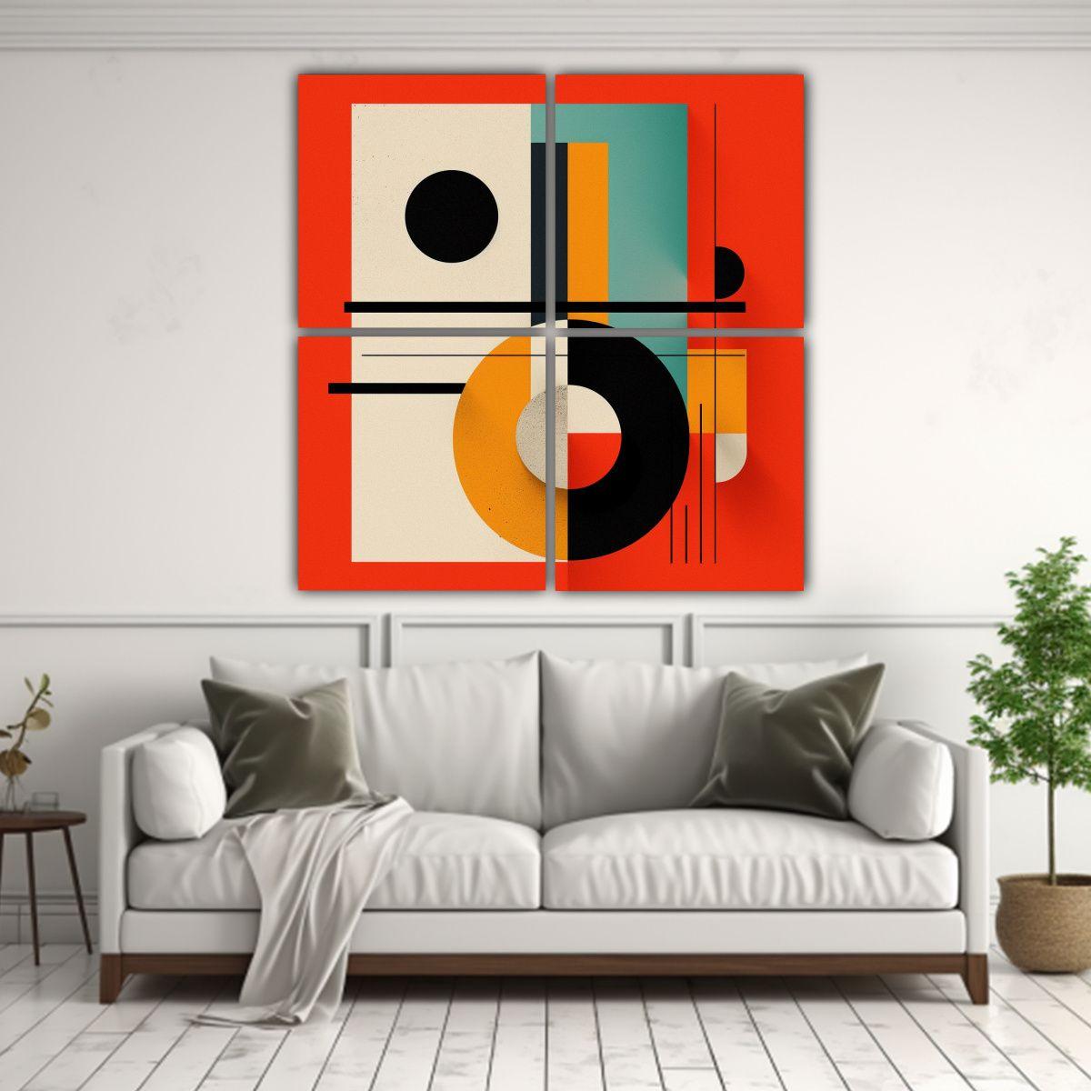 Cuatro Artes Decoración Sensibilidad Artística 100x100 Cm-2