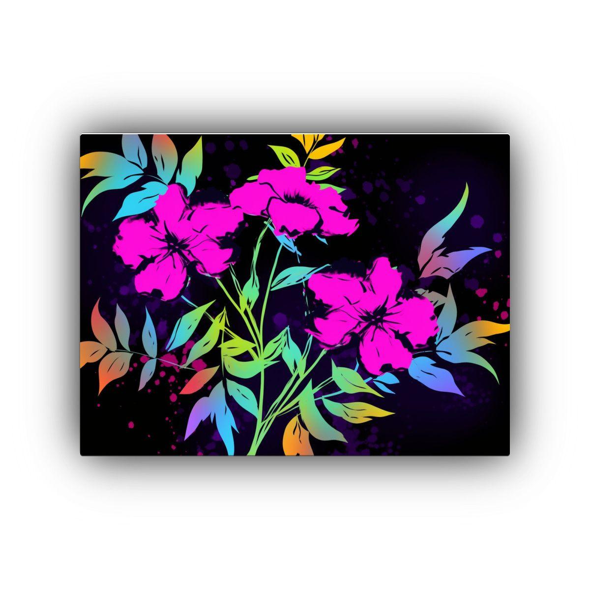 Pinturas Decorativas Estilo Neonoir Con Colores 90x60cm-0