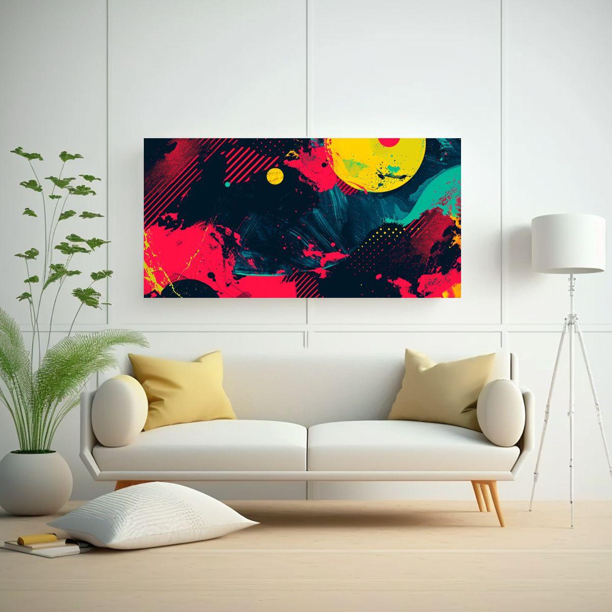 Pintura Decorativa Antiestética Para Paredes: 160x80cm-2