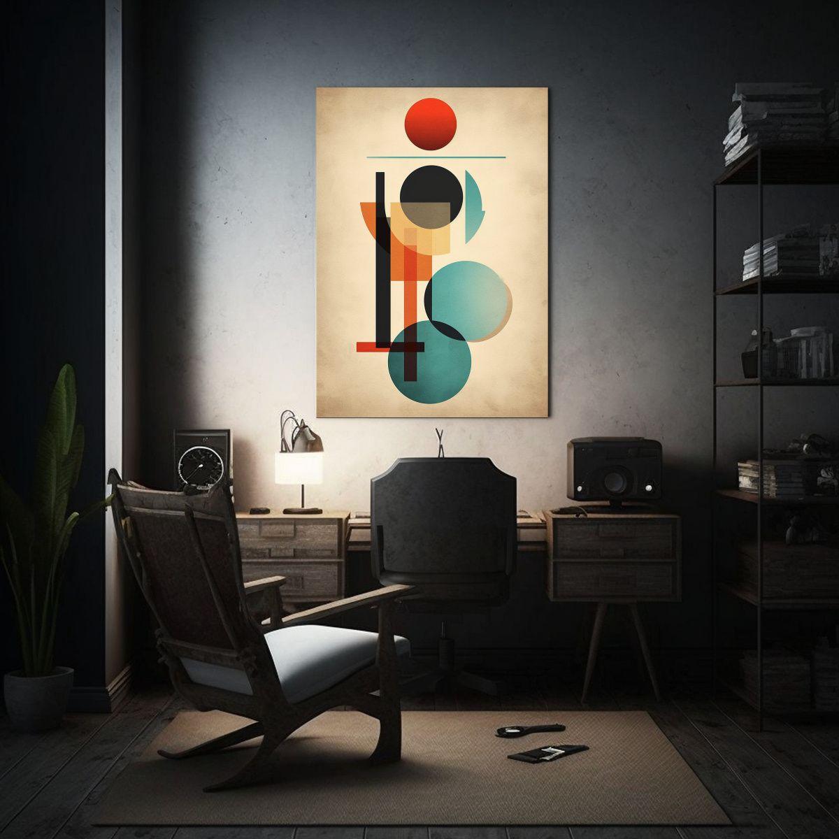 Cuadros Vintage Luminosos Arte Abstracto Moderno 50x75cm-2