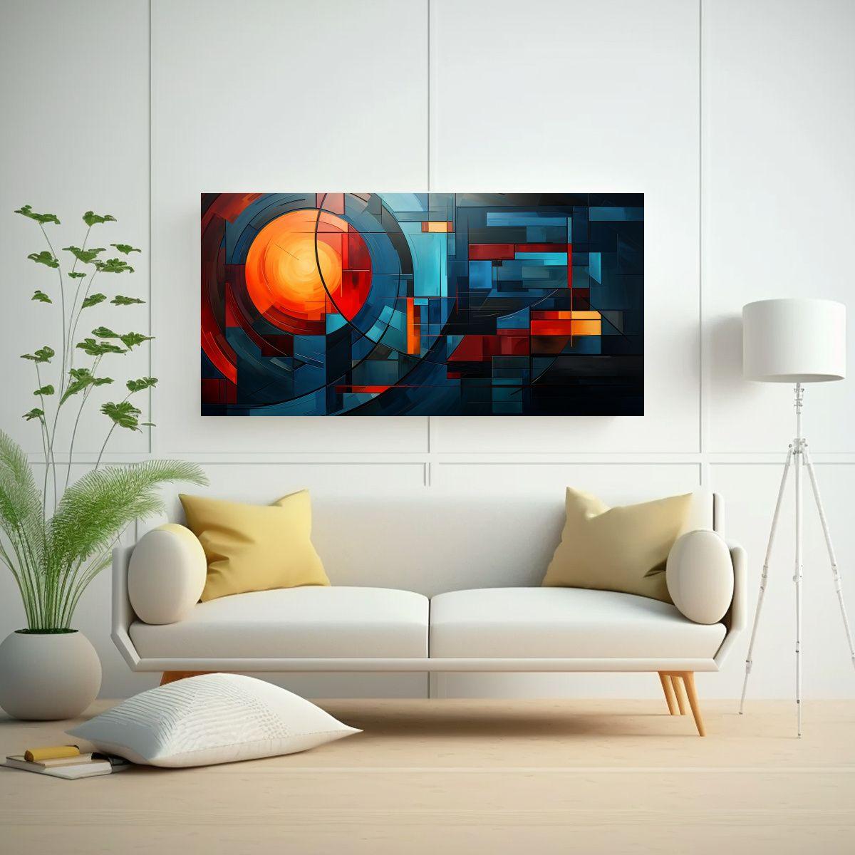 Cuadros Decorativos Con Diseños Geométricos 160x80cm-2