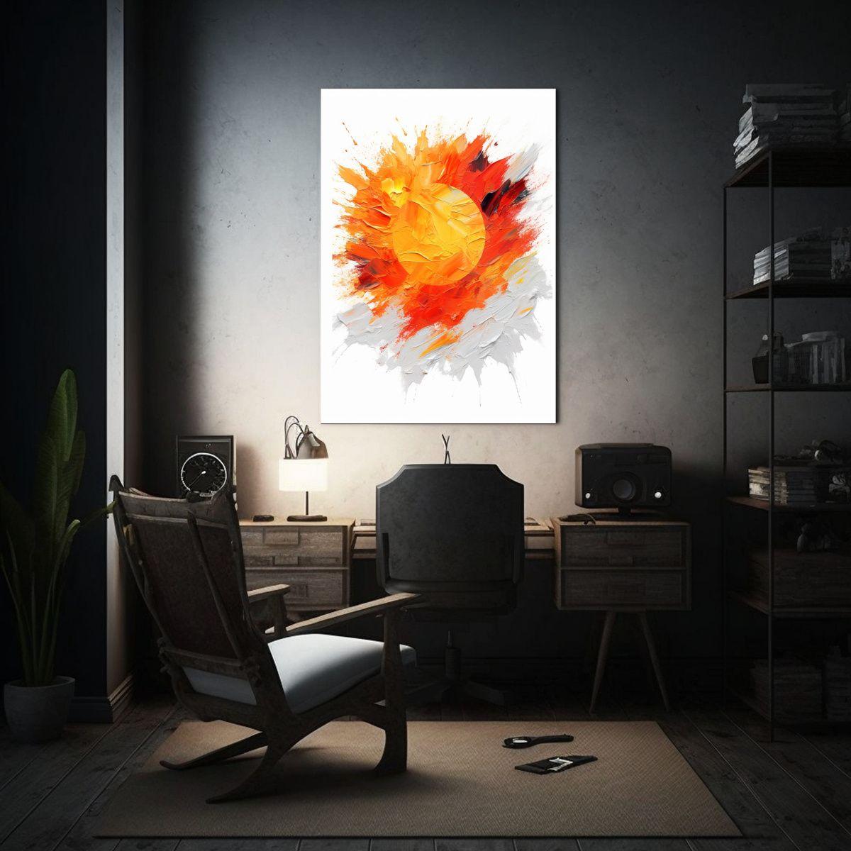 Cuadro Alta Calidad Calma Pincelada Gruesa 40x50cm-2