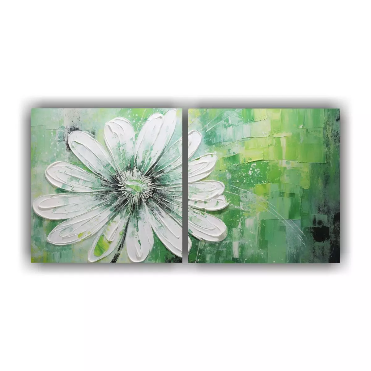 Lienzos De Tela Abstracción Luminosa De Flor 140x70 Cm-0