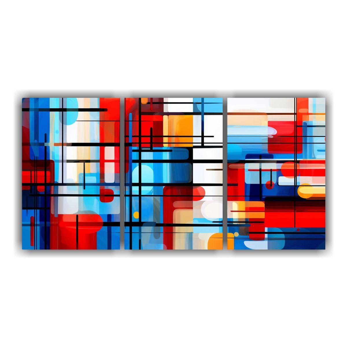 Pintura Abstracta Con Textura Y Colores Vibrantes 180x90 Cm-0