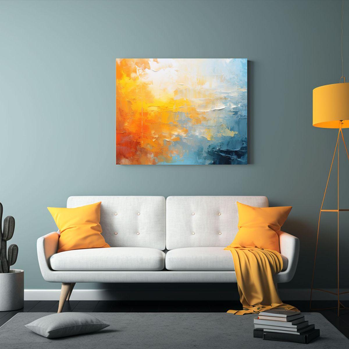 Fondo Abstracto De Pintura Al óleo Moderno Para Decoración 30x20cm-2