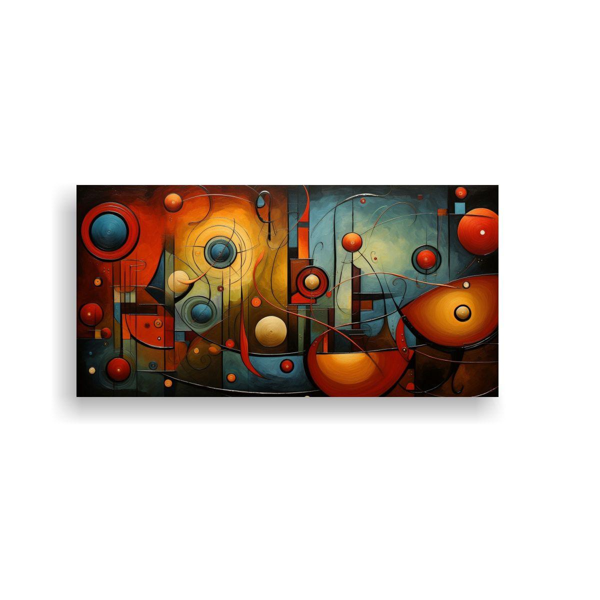 Pinturas Abstractas Luminosas En Tonos Tierra 40x20cm-0