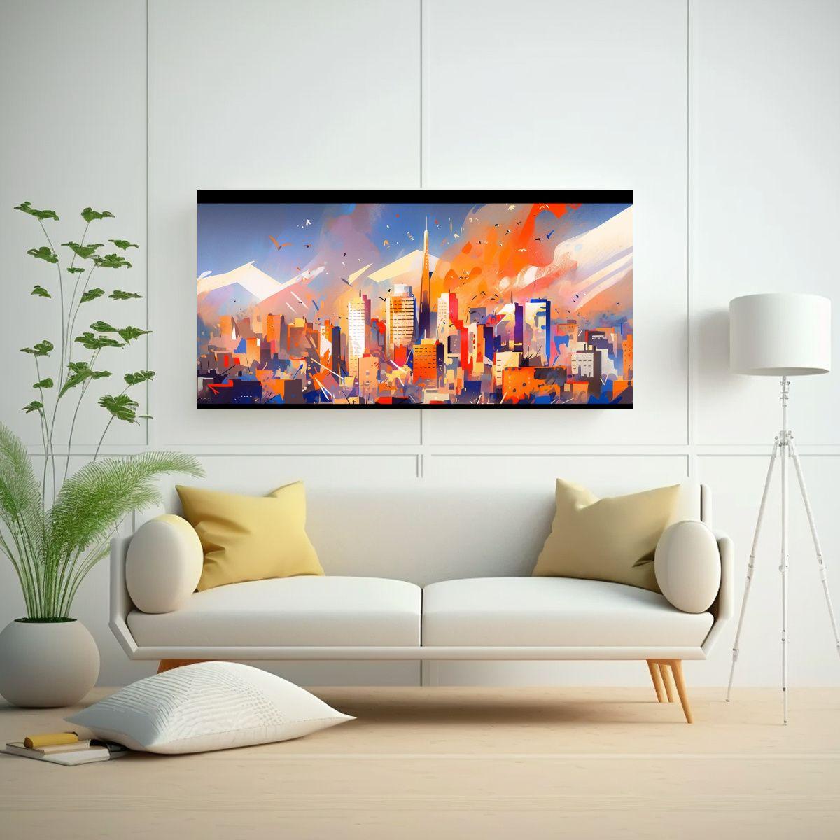 Pinturas Decorativas Arte Expresión Estrellados E 100x50cm-2