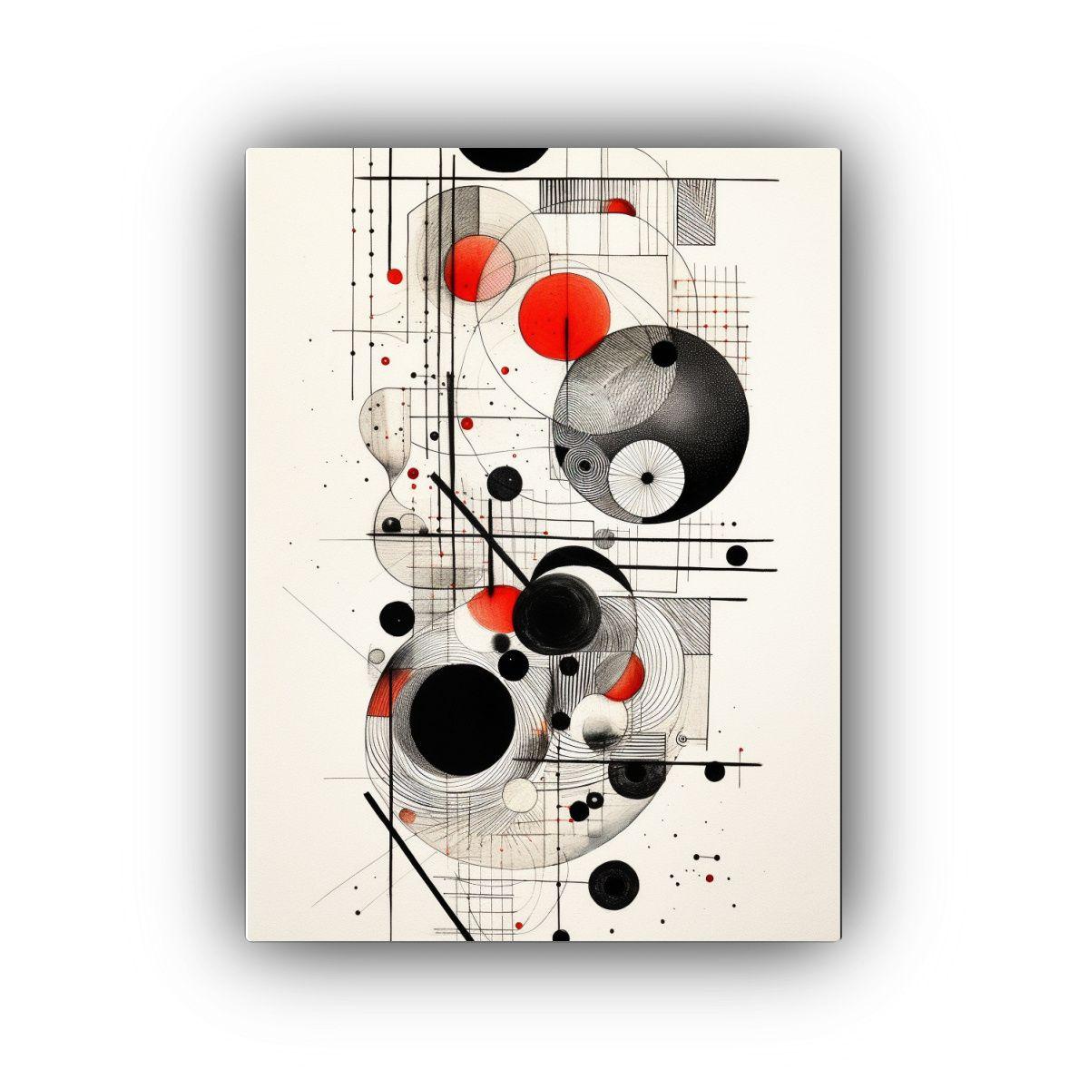 Cuadro Abstracto De Geometría Vitalidad 20x30cm-0
