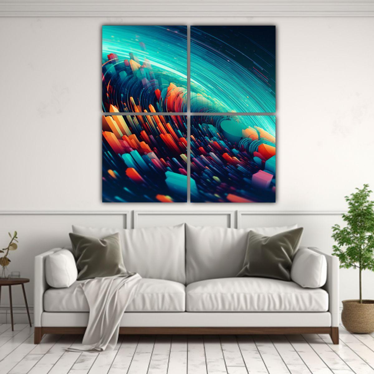 Cuatro Artes Fotografía: Gama De Colores 160x160 Cm-2