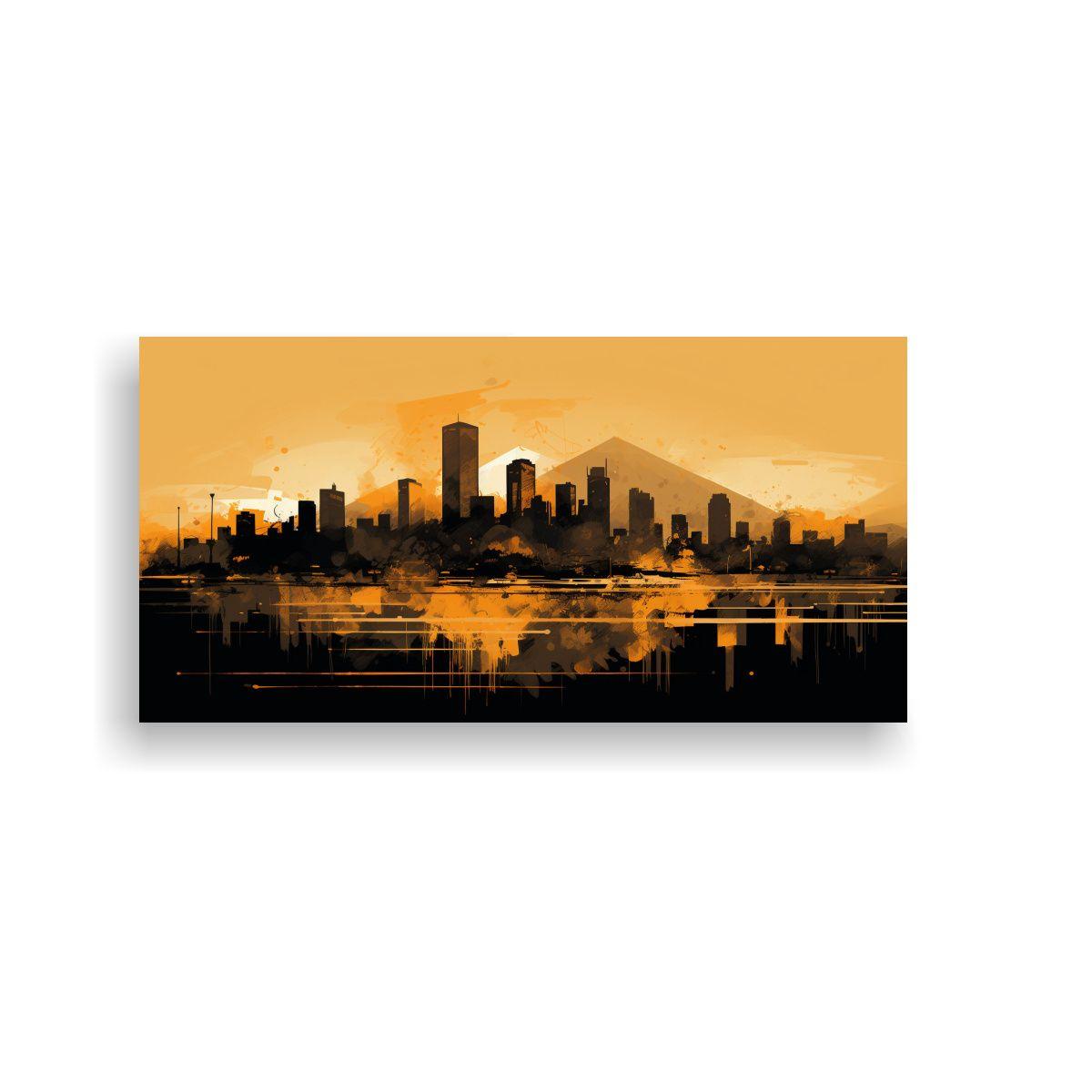 Cuadro Decorativo: Lienzo Linda A Santiago En 140x70cm-0
