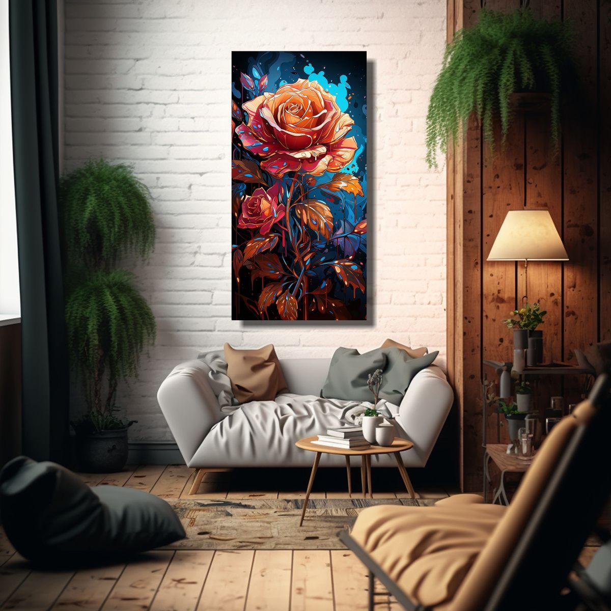 Pintura De Pared Decorativa Estilo Graffiti 30x60cm-2