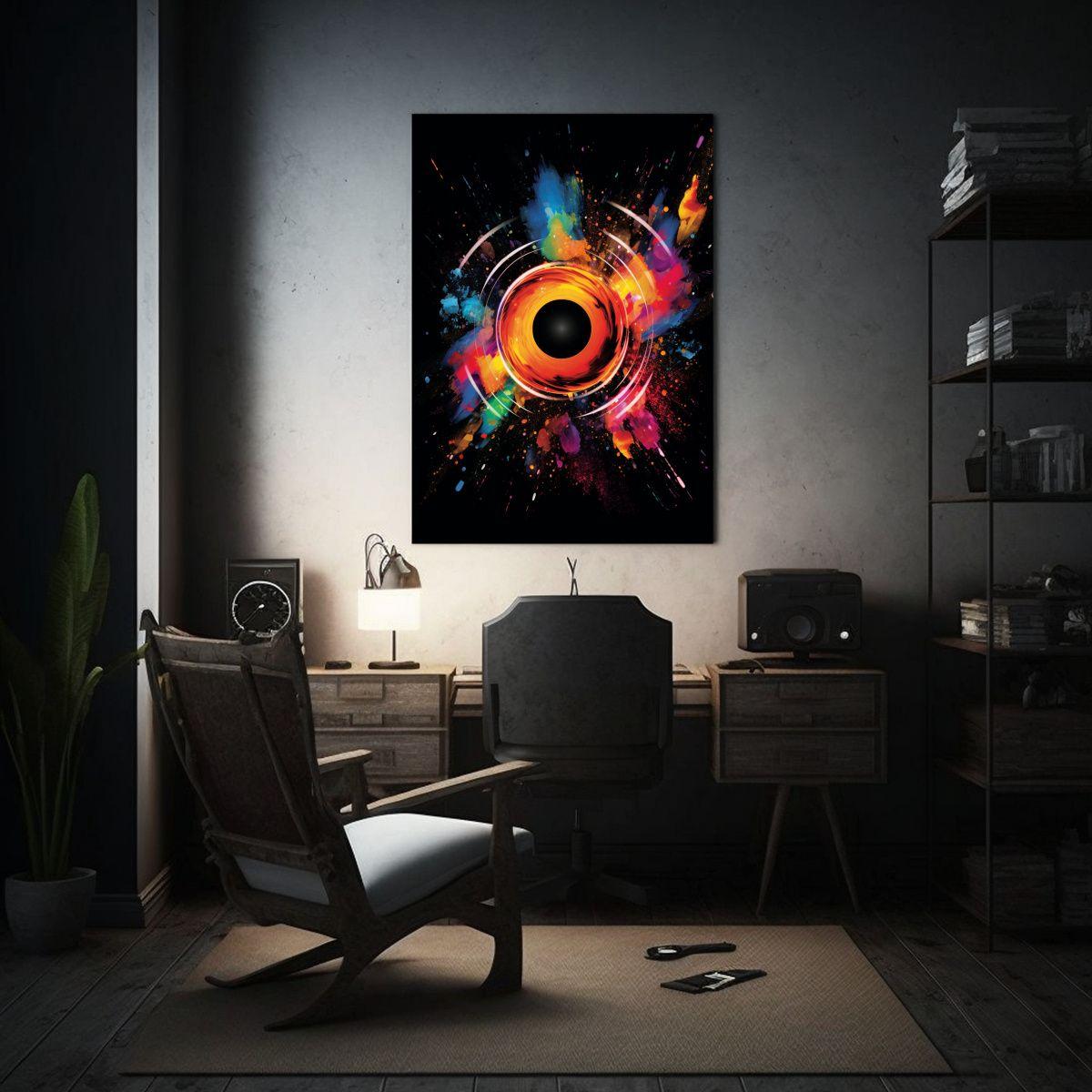Pintura Decorativa De Abstracción Actual En 40x50cm-2