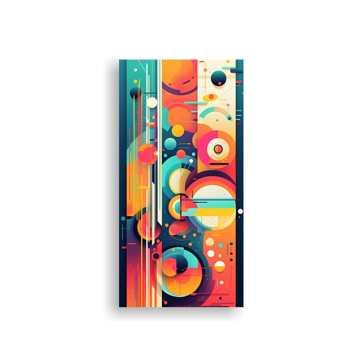 Tela En Bastidor Abstracta Versatilidad Celebrar 80x160cm-0