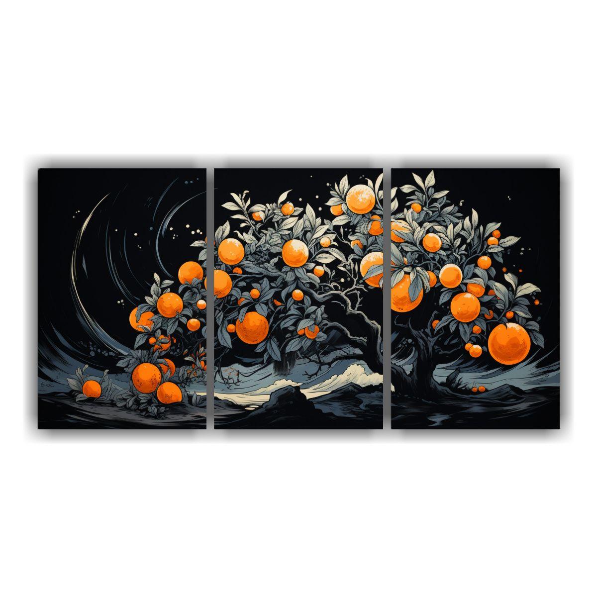 Pinturas Decorativas De Tres Cuadros Creativa En 60x30 Cm-0