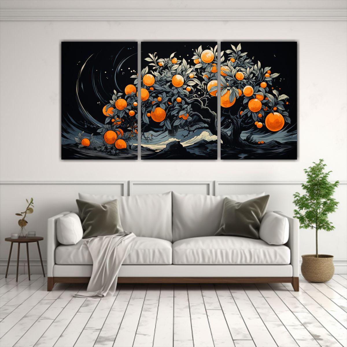 Pinturas Decorativas De Tres Cuadros Creativa En 60x30 Cm-2