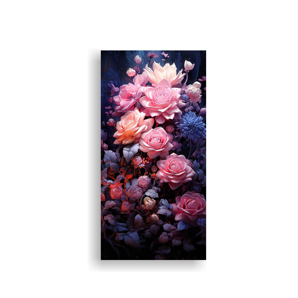 Cuadro Temática Calidez: Sobre Rosado Flotando 60x120cm-0