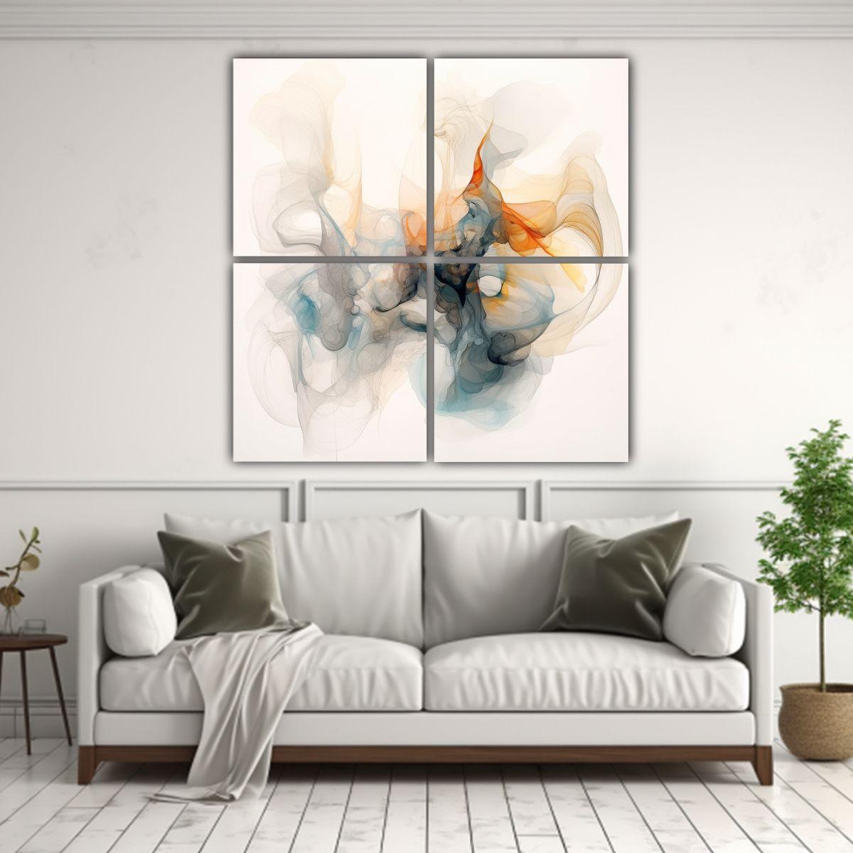 Cuadro Pared Abstracto Vision Arte Esbozo 40x40 Cm-2