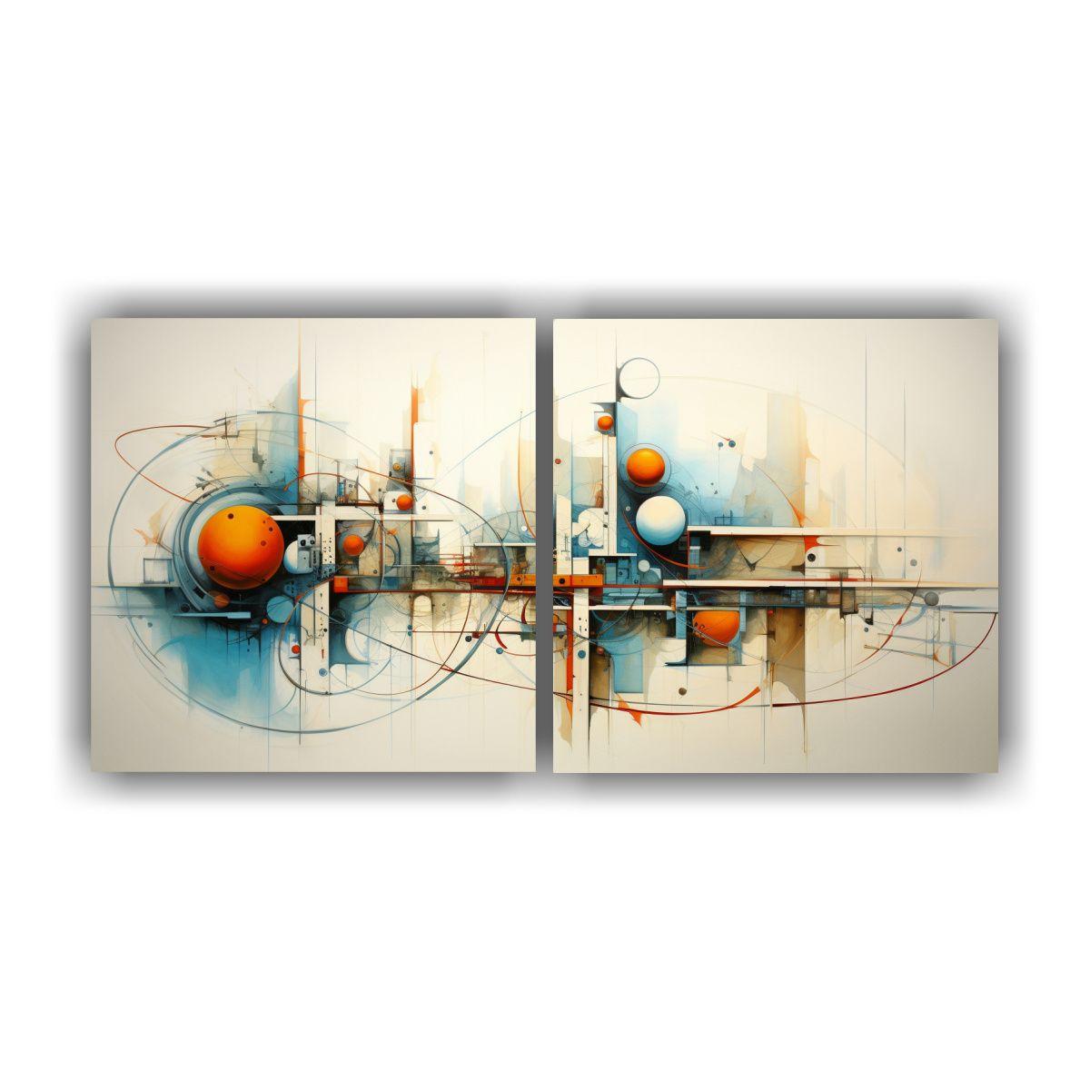Conjunto De Lienzos Conceptuales Para Oficina 60x30 Cm-0