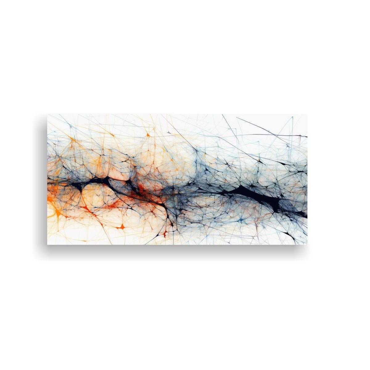 Cuadro Lienzo Impreso Abstracto Estilo Red 40x20cm-0